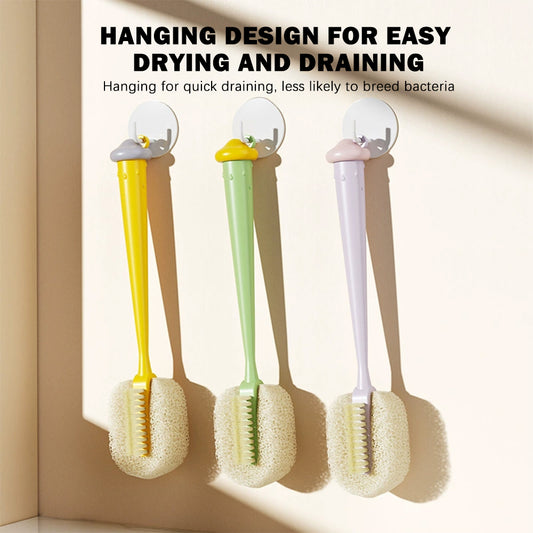 GentleBottle Long Handle Sponge Cup Brush(3-Pack) - Deep Cleaning for Bottles, Glasses & Mugs