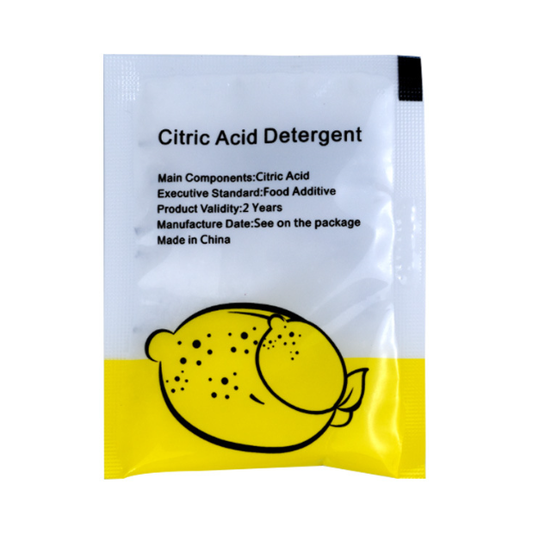GentleBottle Pure Citric Acid Descaler (10g, Individually Wrapped) - Food-Safe Cleaner for Kettles, Cups & Coffee Makers